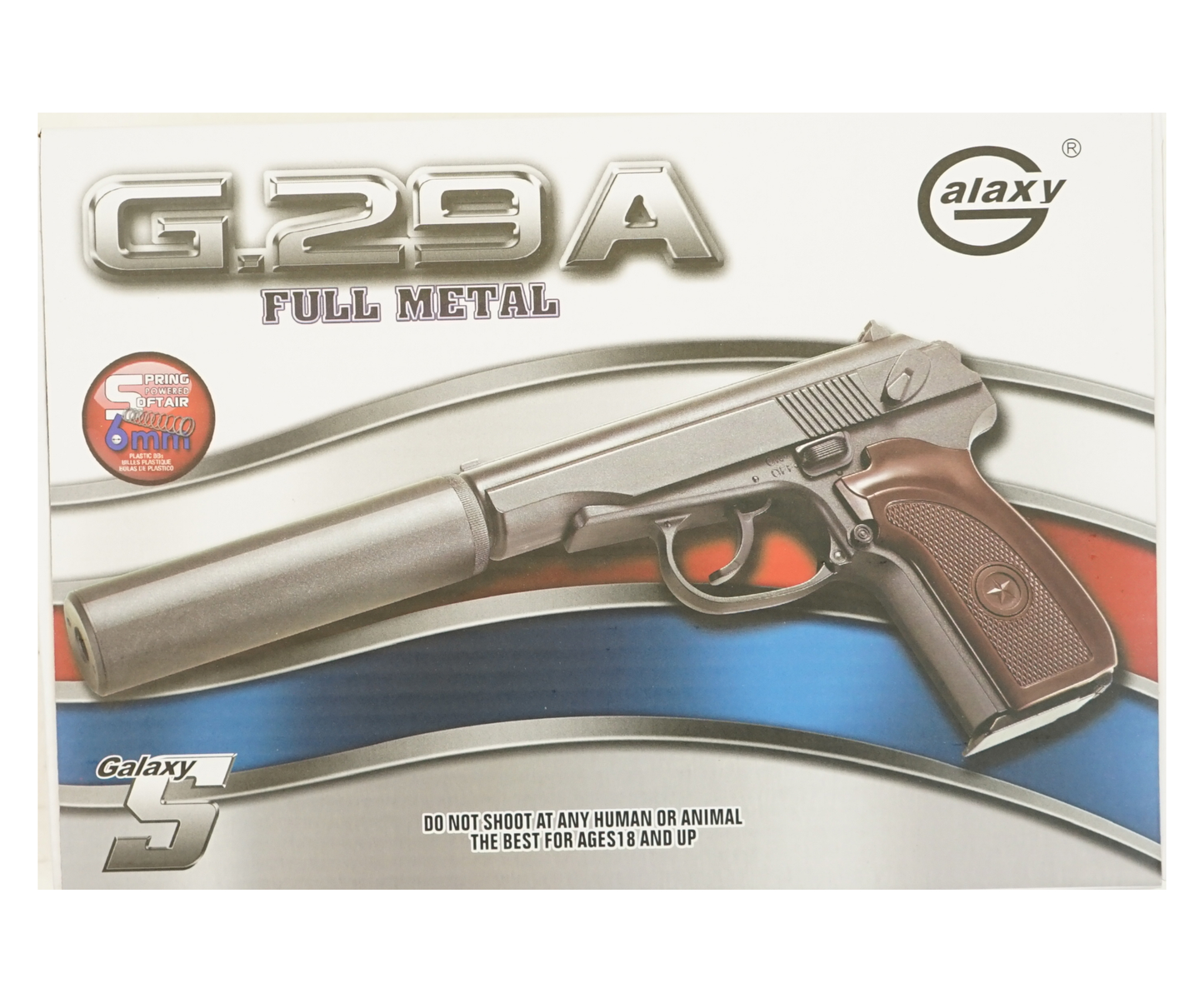 Airsoftová pistole Makarov PM s tlumičem