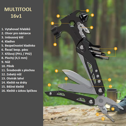 Multifunkční kladivo 16v1