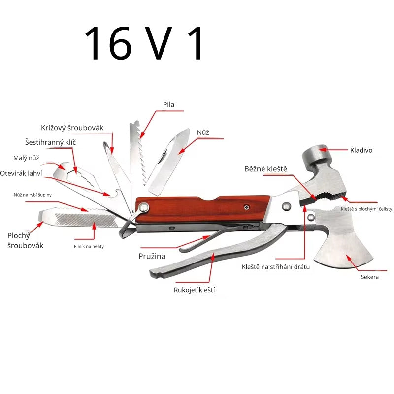 Multifunkční kladivo Traveler 16v1